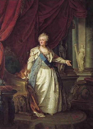 unknow artist Portrat der Kaiserin Katharina II France oil painting art